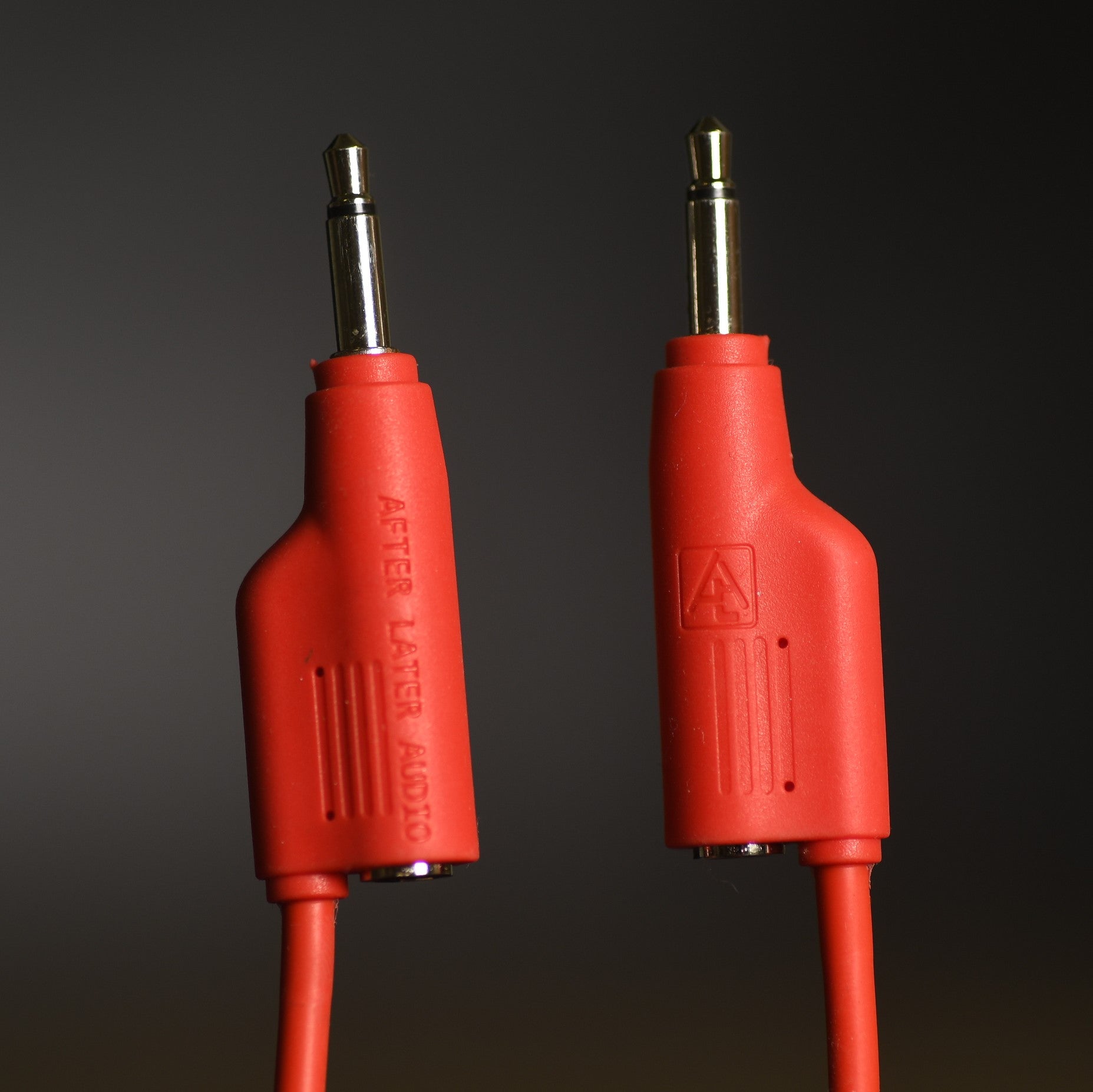 Stackable Patch Cable for Eurorack in Packs of 5 Red After Later Audio