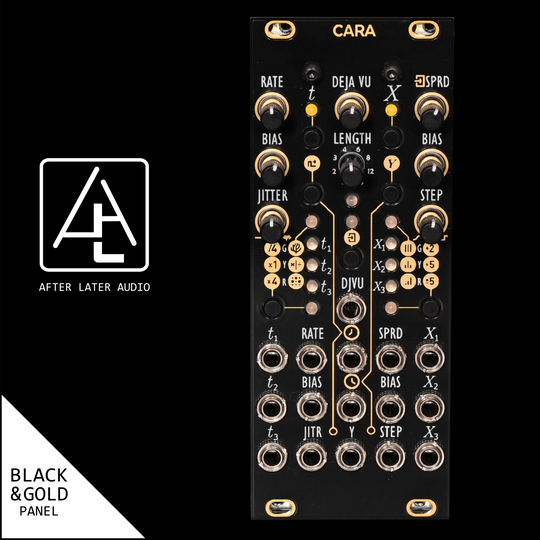 Cara (Mutable Instruments Marblesクローン) CaraBlack_GoldProductImage_540